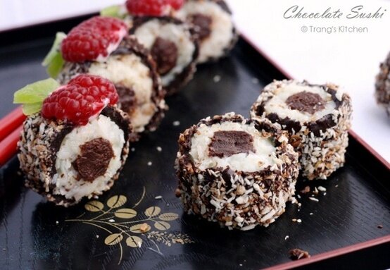 Chocolate sushi